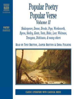 cover image of Popular Poetry Popular Verse, Volume II